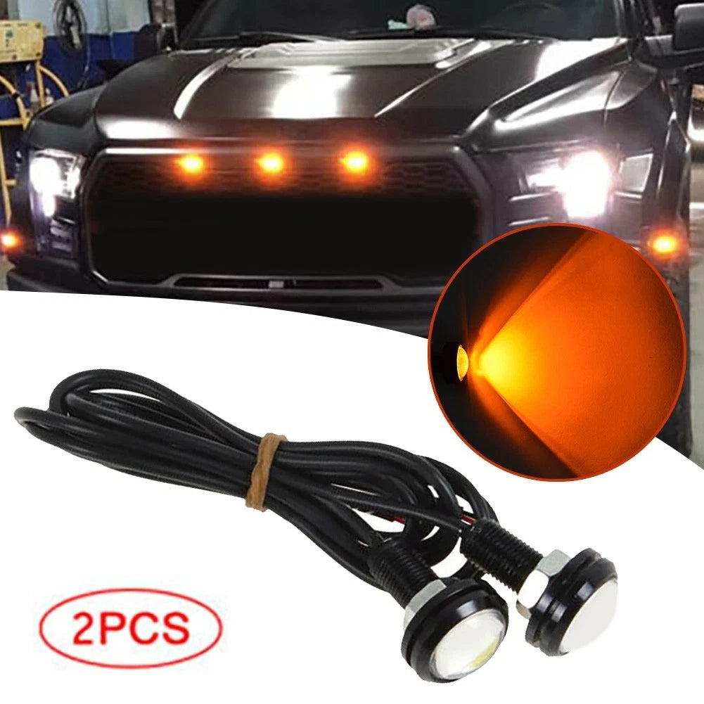 2X Amber LED Indicators for Jeep Wrangler (Flat Fender Installation)