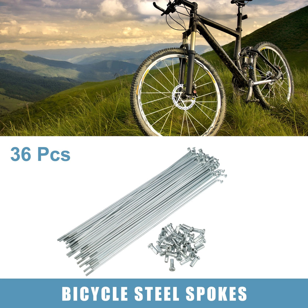 14G J Bend Spoke Set with Nipples 172mm for 26 inch Bicycle Wheels (—)