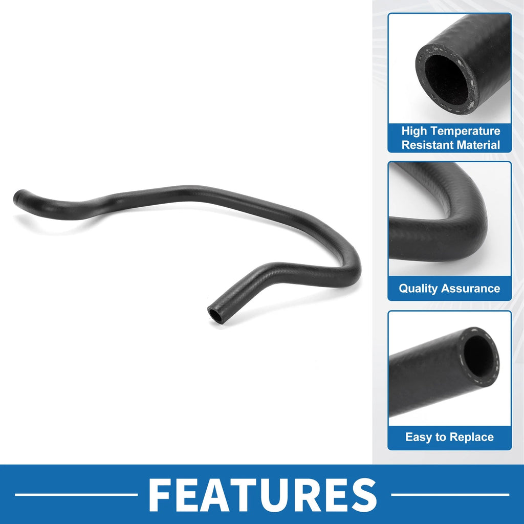 Radiator Hose Replacement for BMW 740Li 2013–2015 Rubber Black 1 Piece