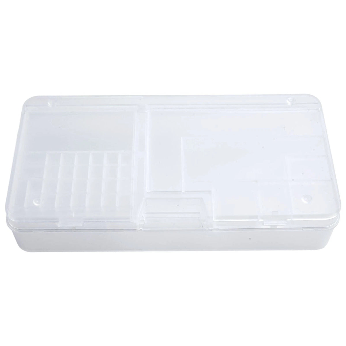 1X Small Plastic Clear Storage Box Organizer Case with Lid