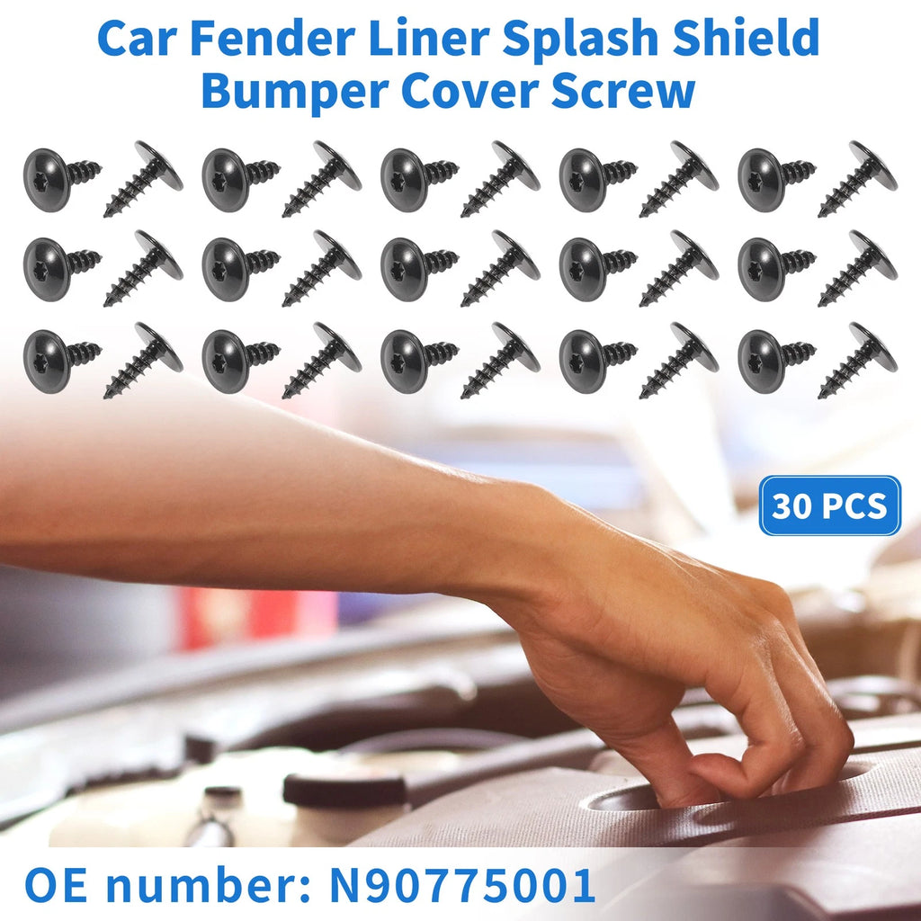 Fender Liner Splash Shield Screw Replacement Set for Audi A3 (2006–2013)