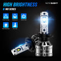 H7 LED Headlight Bulbs Kit for High/Low Beam (6500K)