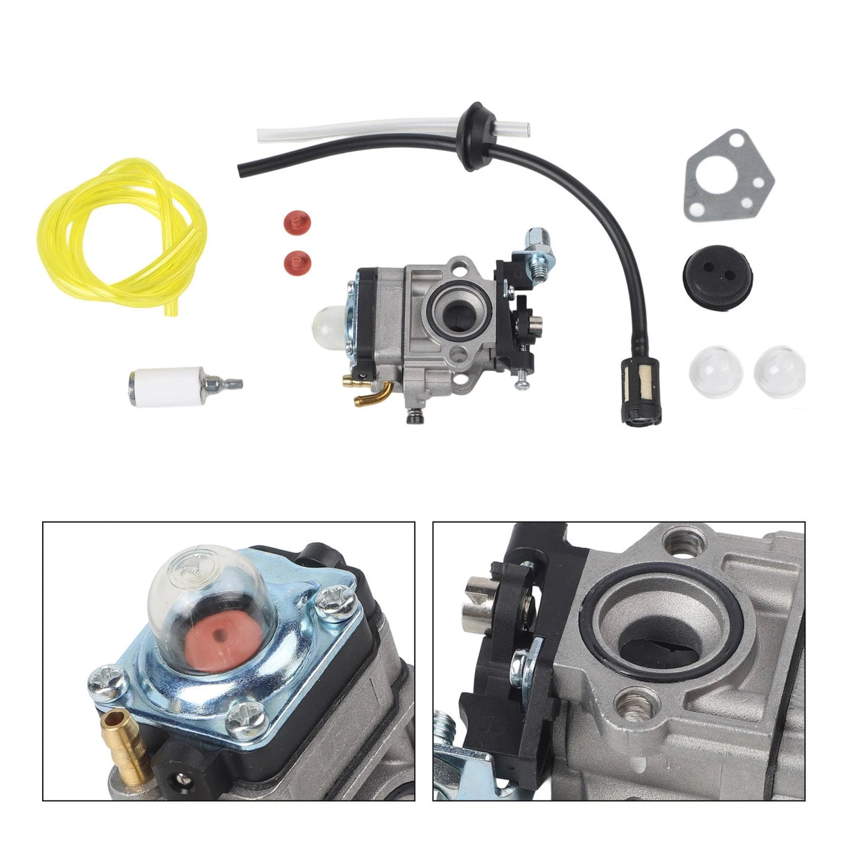 Complete Carburetor Set for Lawn Mowers (22cc, 26cc, 33cc, 34cc, 36cc)