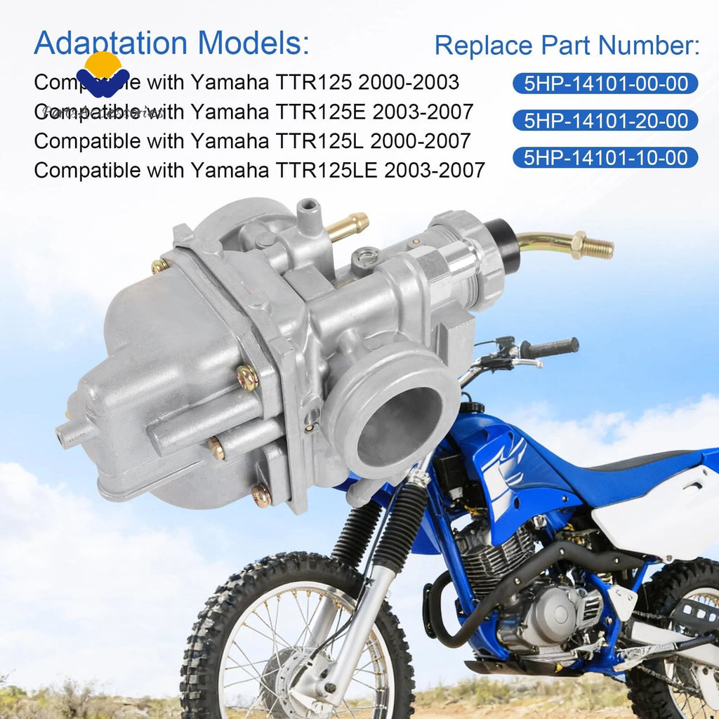Carburetor for Yamaha TTR 125 TTR125 TTR125E TTR125L TTR125LE (2000–2007)