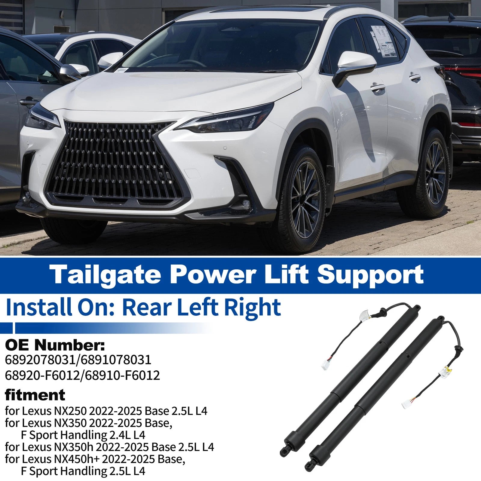 LH Tailgate Power Lift Support Replacement for Lexus NX250 NX350 (2022–2025)