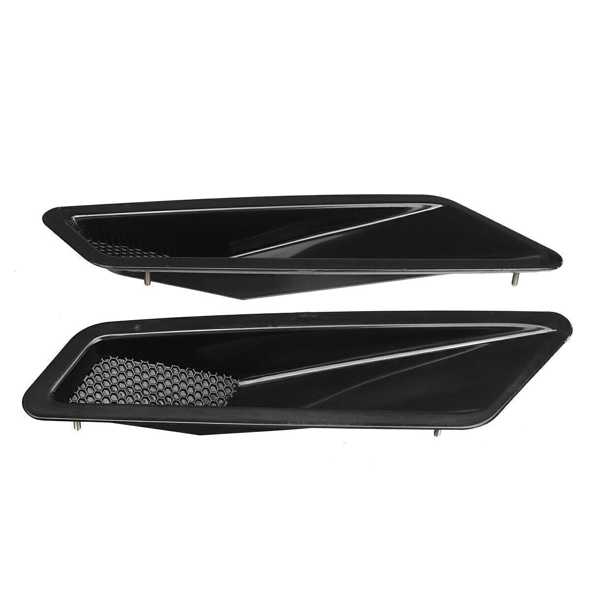 2X Gloss Hood Vent Air Intake Scoop Duct for Mercedes W204 W212 W213 AMG
