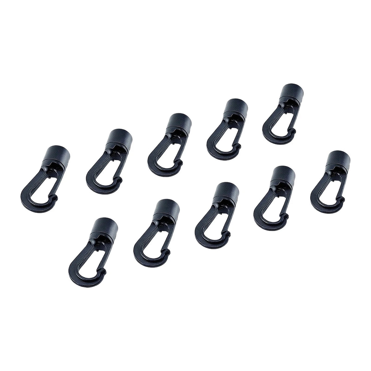 Pack of 10 Plastic Hooks for Bungee Elastic Shock Cord
