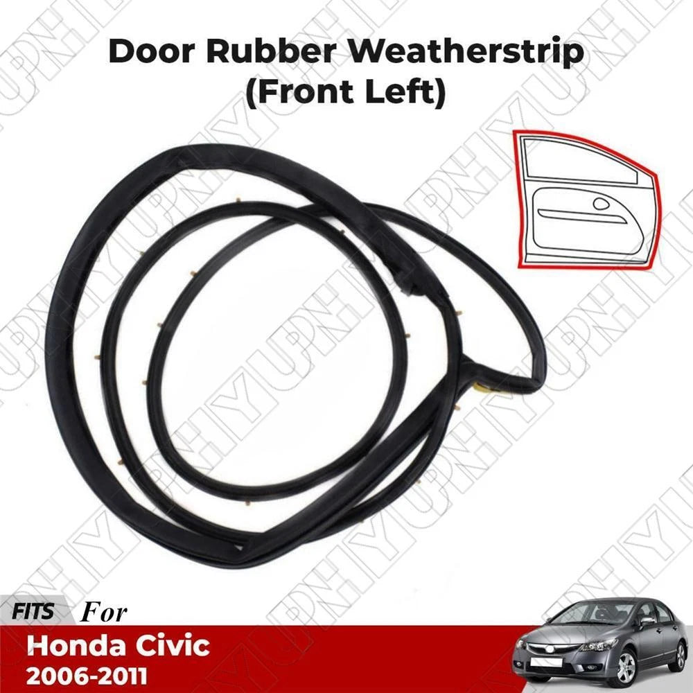 Front Left Door Weatherstrip Seal for Honda Civic Sedan (2006–2011)