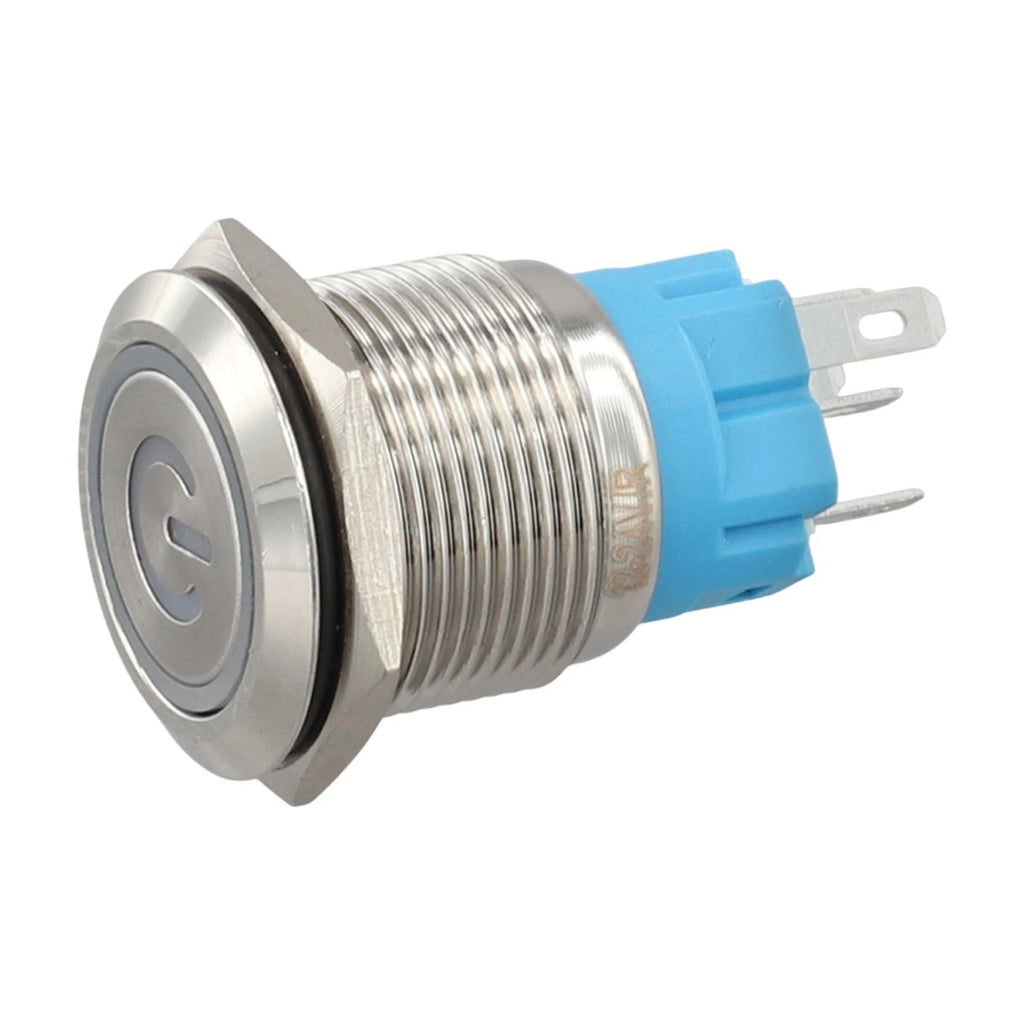 19mm Metal Push Button Switch 12-24V for Various Applications (Up to 500000 Cycles)