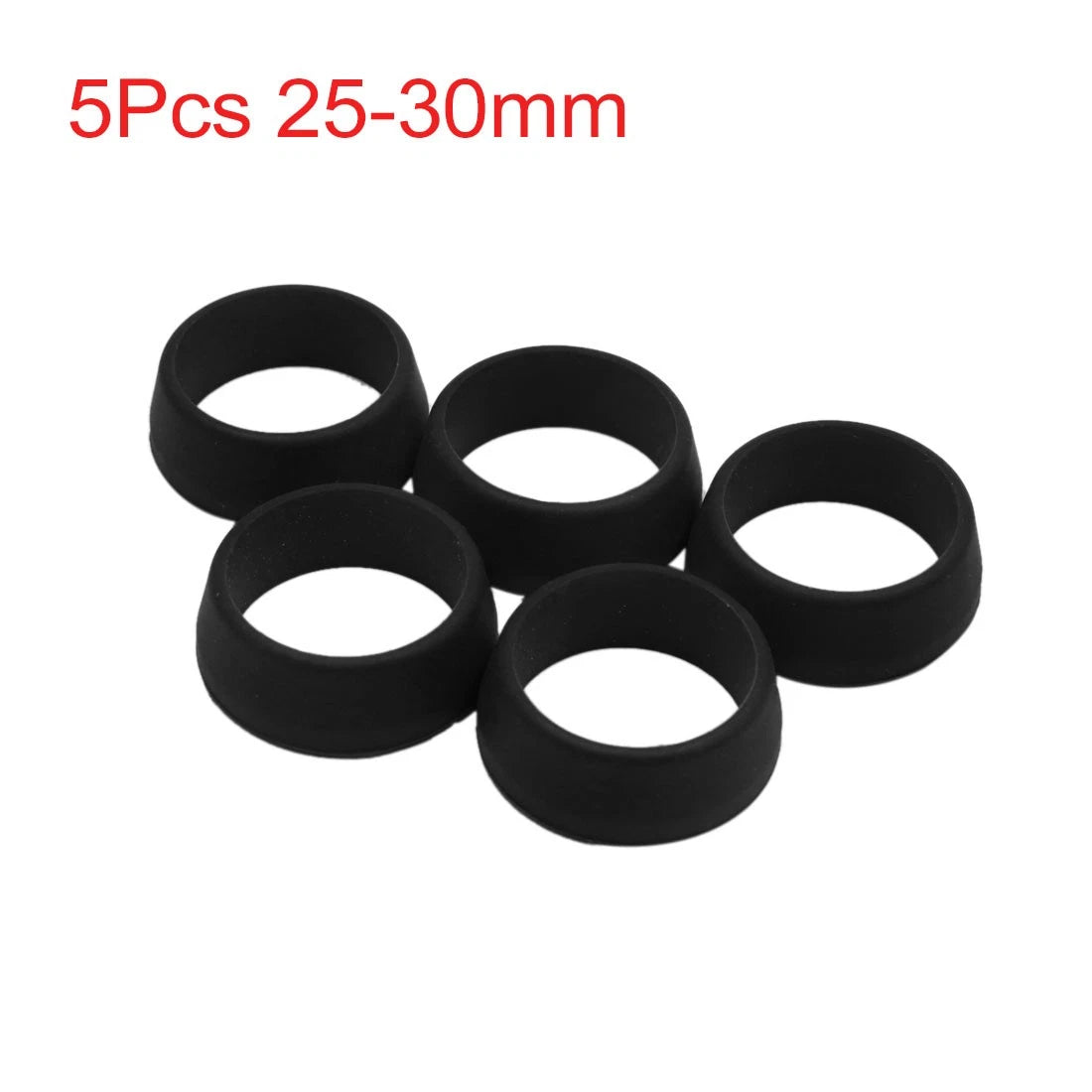 Waterproof Silicone Ring Dust Cover for Bike Seat Post 25-30mm (5 Pack)