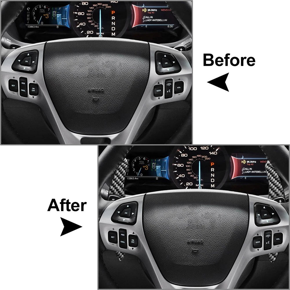 Steering Wheel Shifter Paddle Extensions for Ford Explorer (2013–2019)