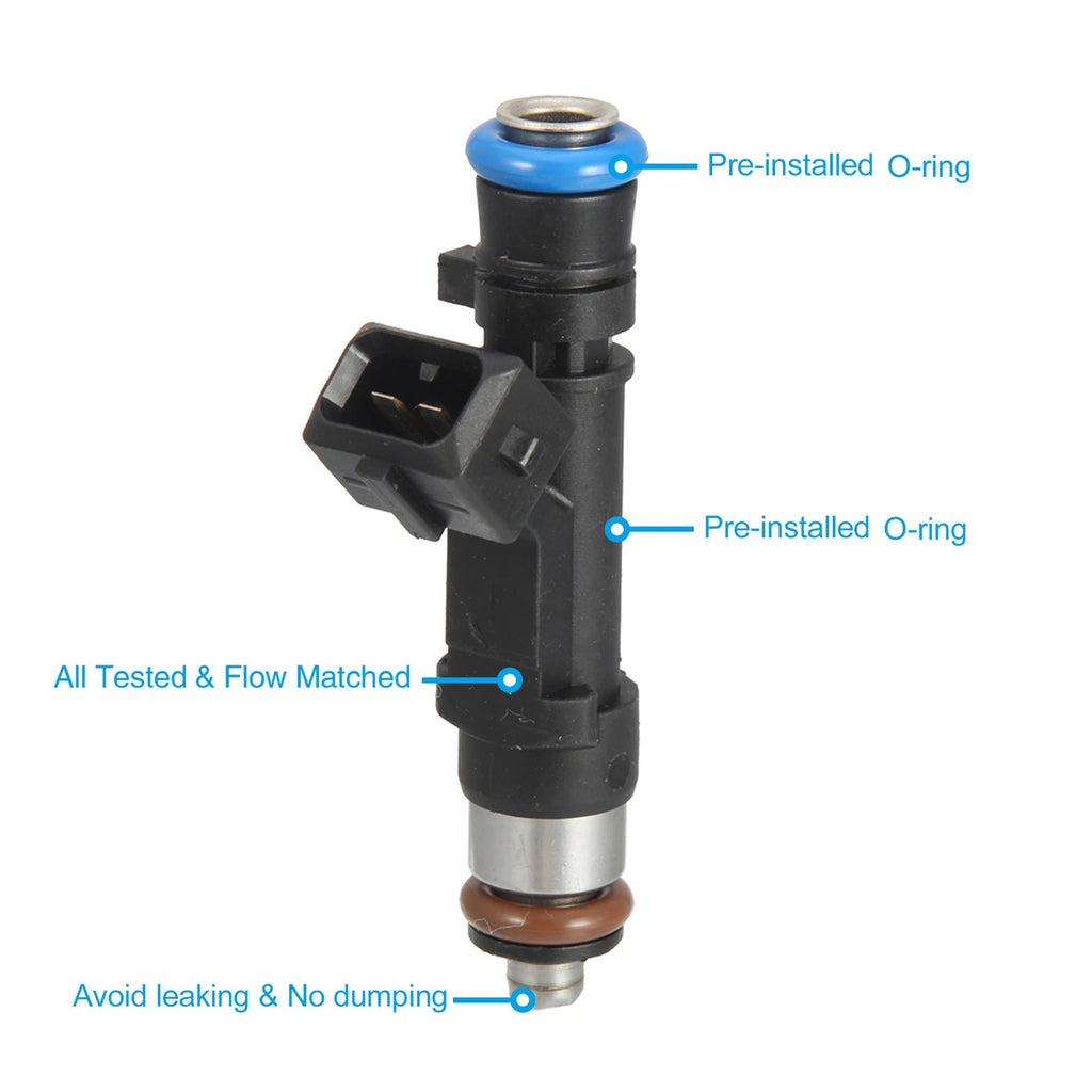 4 Pcs Fuel Injector Nozzle Replacement for Chevy Cruze Sonic Trax Encore (1.4L)