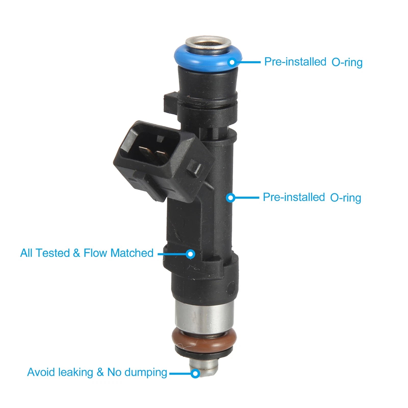 4 Pcs Fuel Injector Nozzle Replacement for Chevy Cruze Sonic Trax Encore (1.4L)