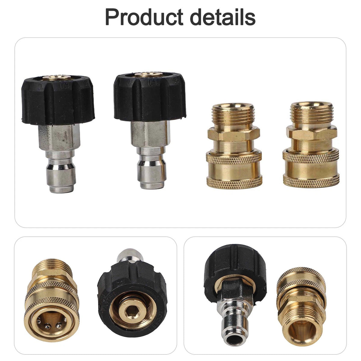 M22 Quick Connect Adapter for Pressure Washer with 3/8" Thread Interface