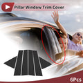 Door Pillar Window Trim Front Rear Left Right for Lexus RX 2016-2022 Black