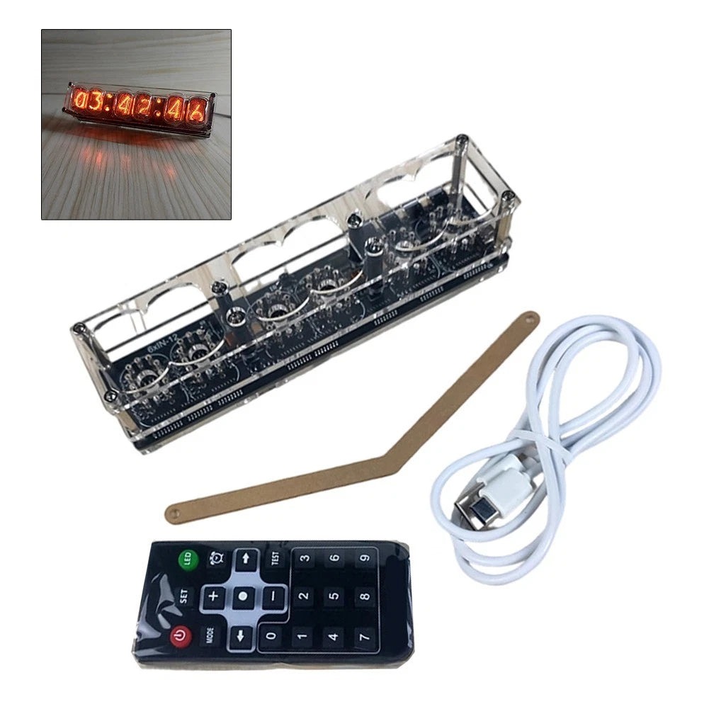 IN-12 Tube Clock Display Stand for IN-12 Tubes (No Soldering)