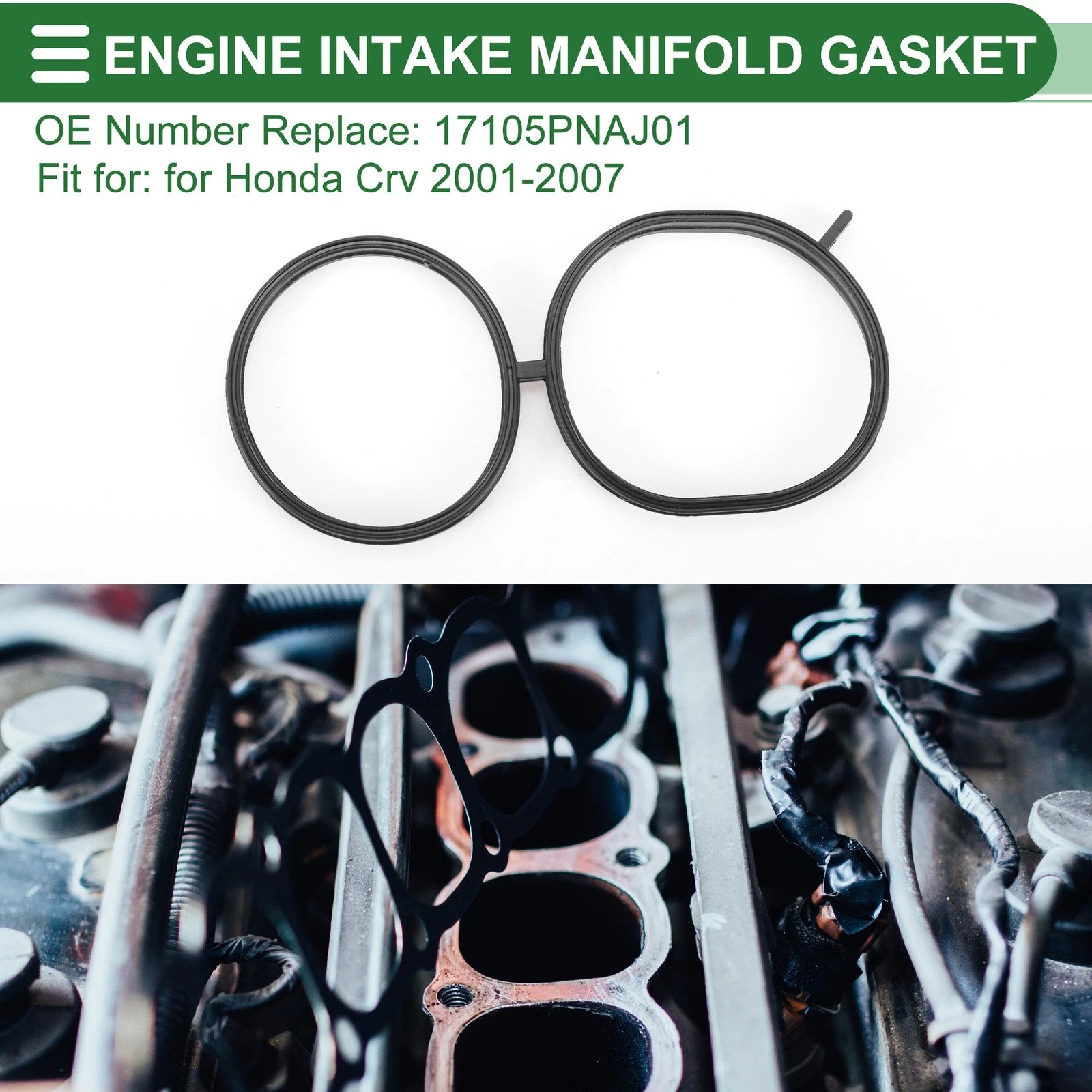 Engine Intake Manifold Gasket Replacement for Honda CR-V (2001–2007)