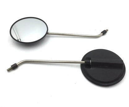 5" Round Long Stem Mirrors 8mm for Honda Kawasaki Suzuki (Cruise)
