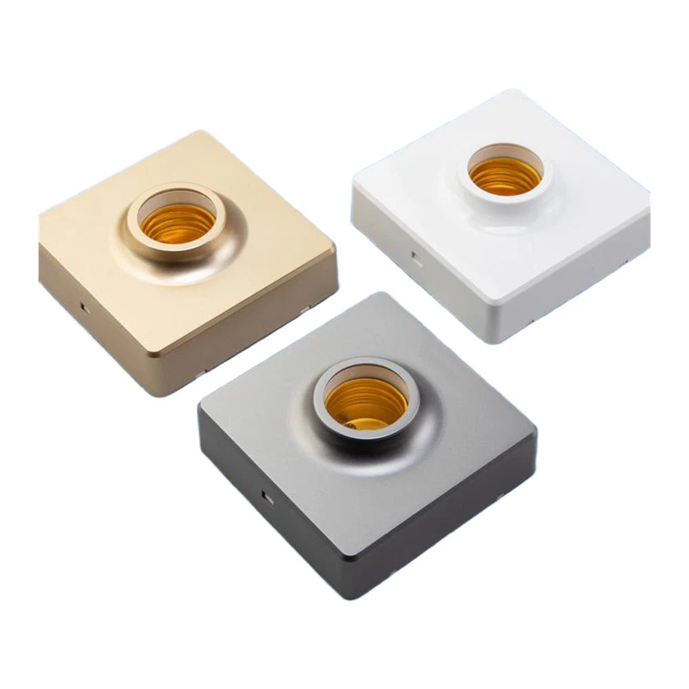Set of 2 E27 Lamp Sockets for Surface Mount Ceiling Light Holder