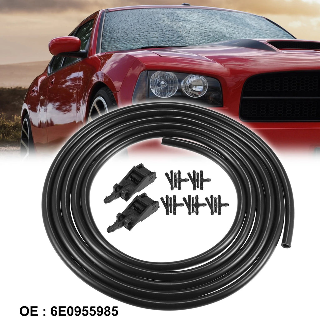 Windshield Washer Nozzle Hose Kit 2 Pcs for Volkswagen Jetta (2011–2018)