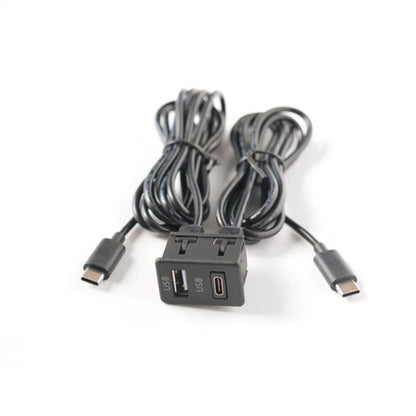 Dual Type-C to USB + Type-C Port Panel Adapter for Universal Use