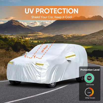 Full SUV Car Cover for Universal Fit (2010–2023) - Waterproof, UV Protection