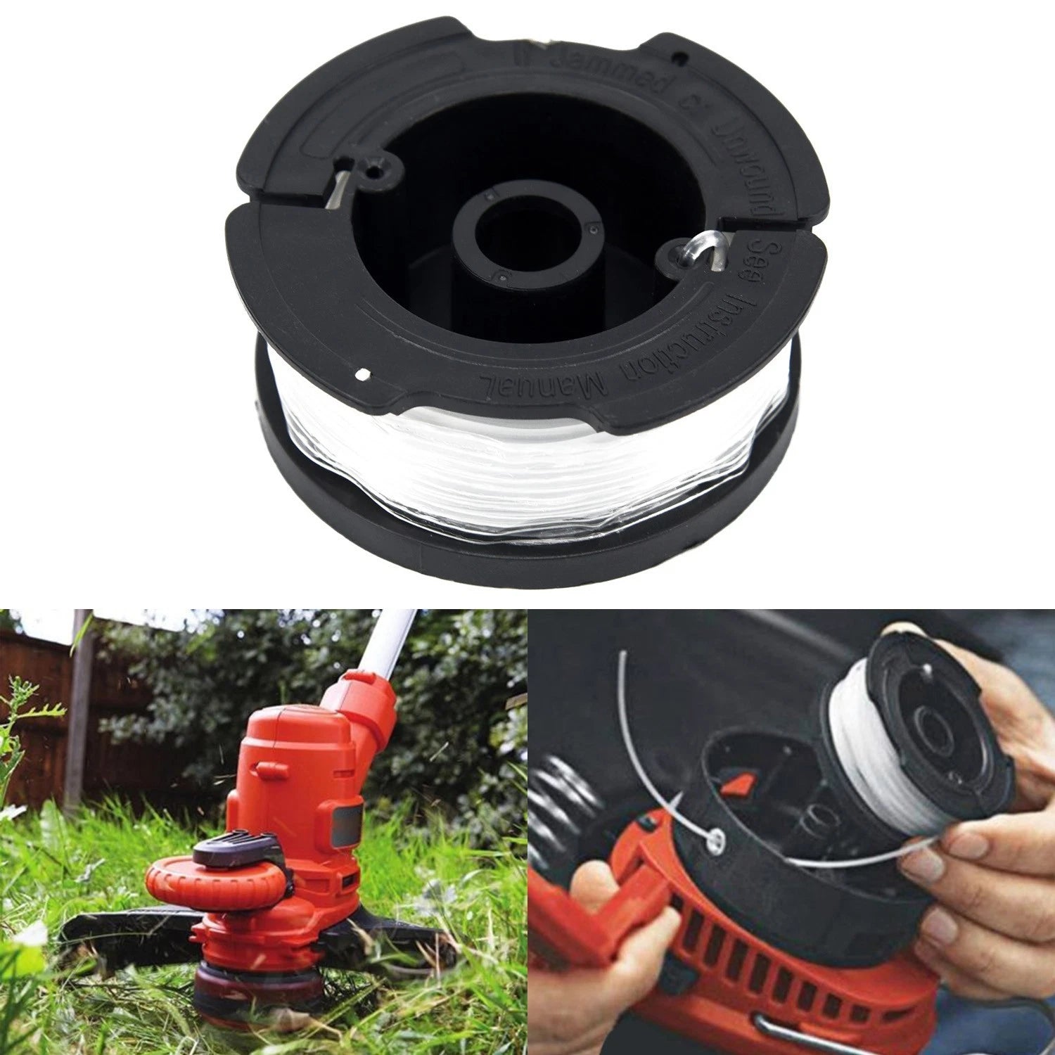 Replacement Black Nylon Spool Line for Trimmer 30ft (Pro Tool)