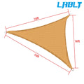 Triangle Sun Shade Sail 16' for Outdoor Canopy (UV Block)