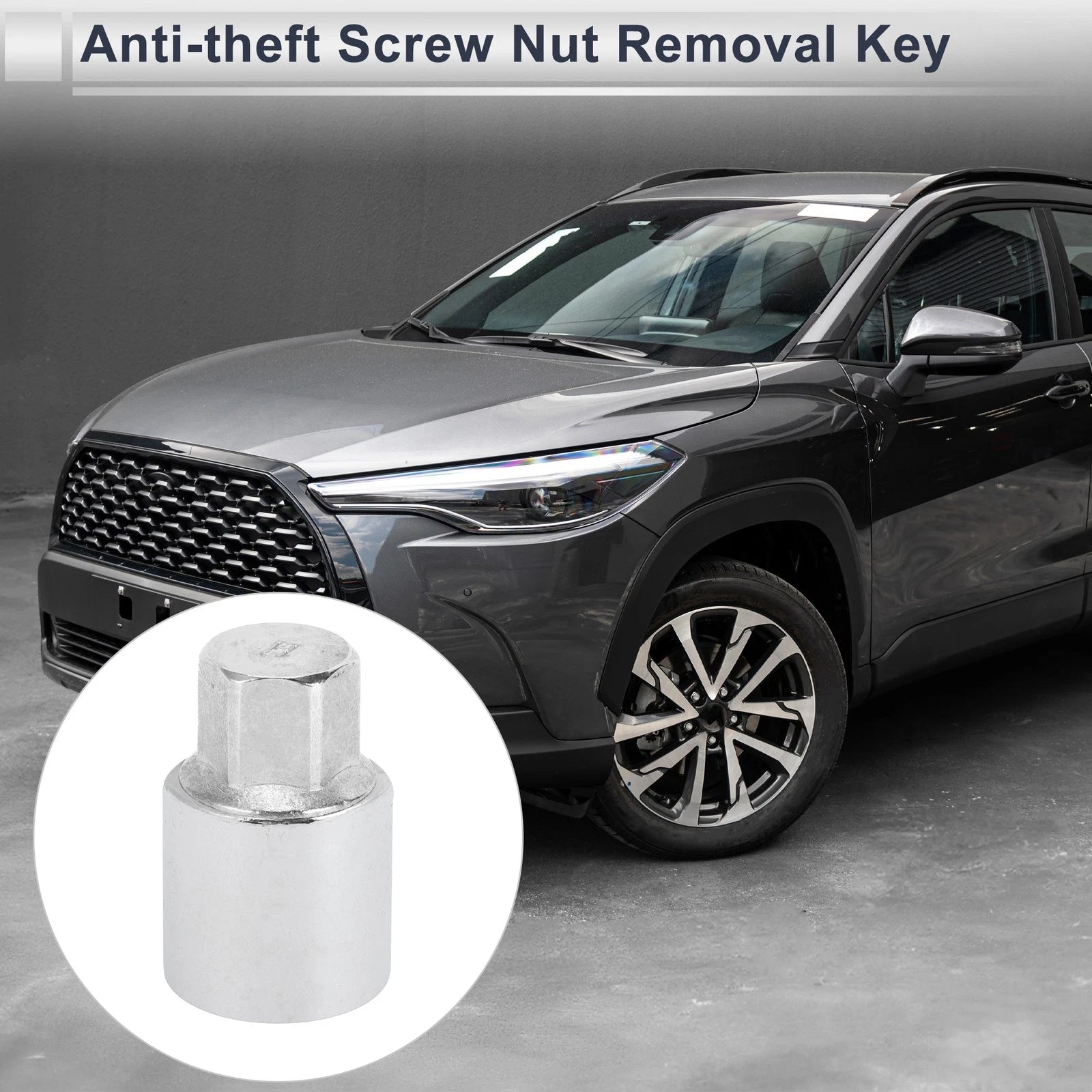 Type H Wheel Lock Lugnut Antitheft Screw Nut Removal Key Socket for Toyota