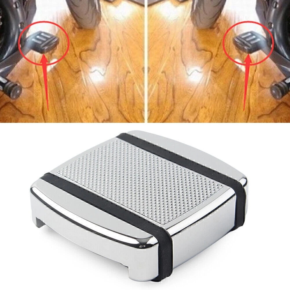 Chrome Brake Pedal Pad for Harley XG (2015–Present), Dyna (1993–2017), FX Softail