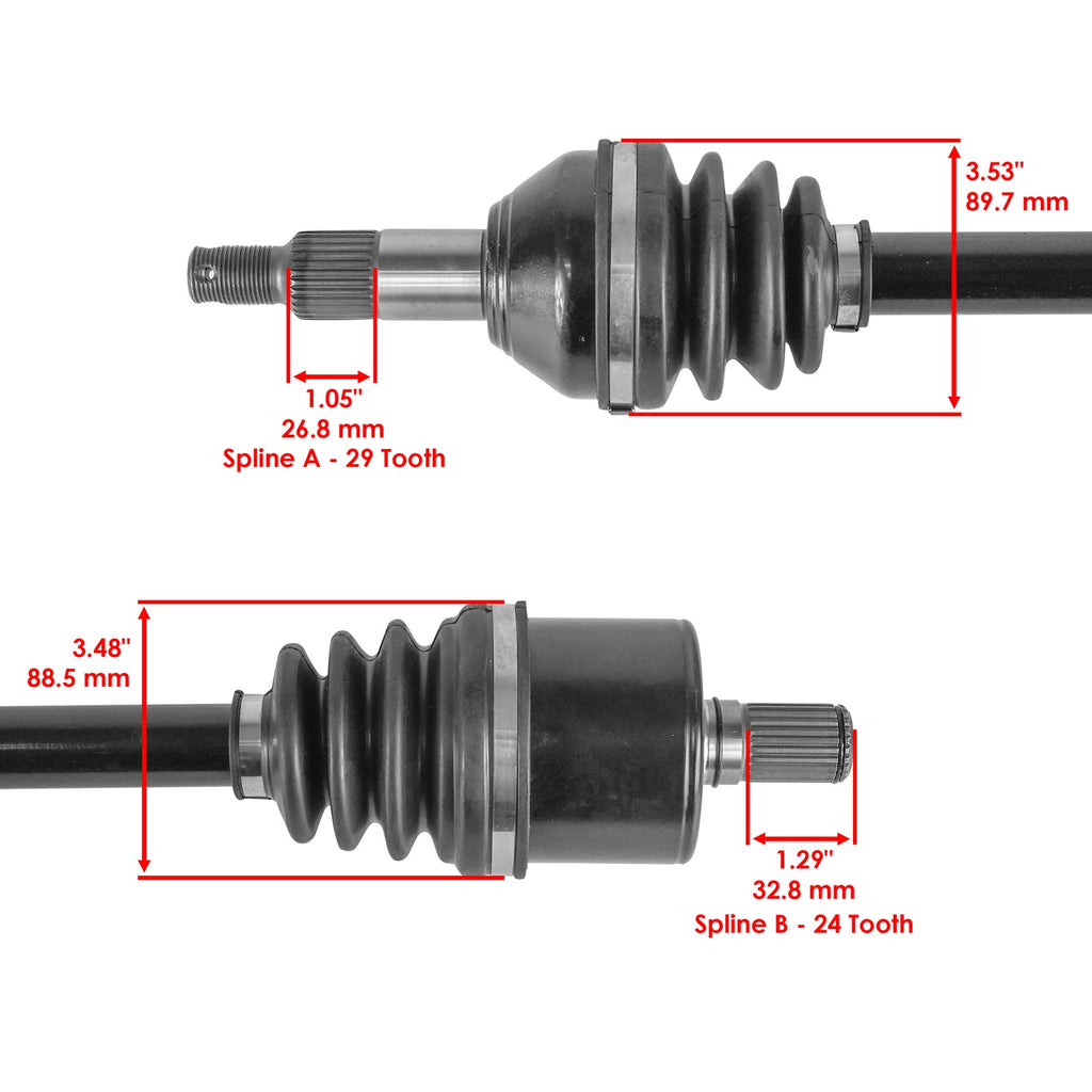 Rear Left Right CV Axle Replacement for Can-Am Defender HD10 (2017–2018)