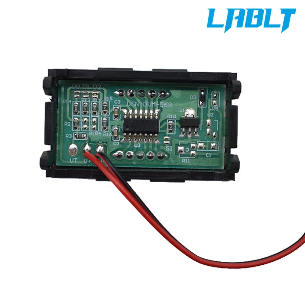 6X LED Digital Display Voltage Meter for Motorcycle (4.5-30V)