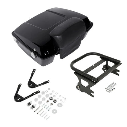 Chopped Trunk Backrest Mount Rack for Harley Touring (1997–2008)