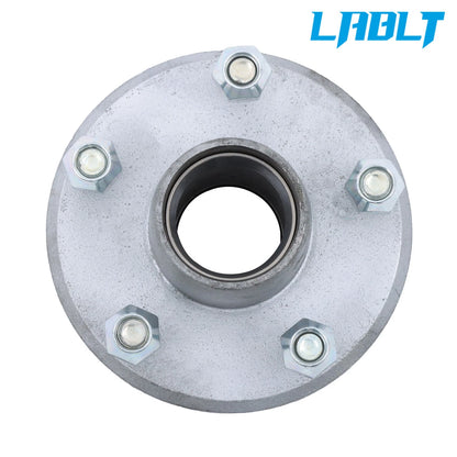 Set of 2 Trailer Hub Bearing Kit 5 Lug 5 on 4.5" for 2000 lbs Spindle