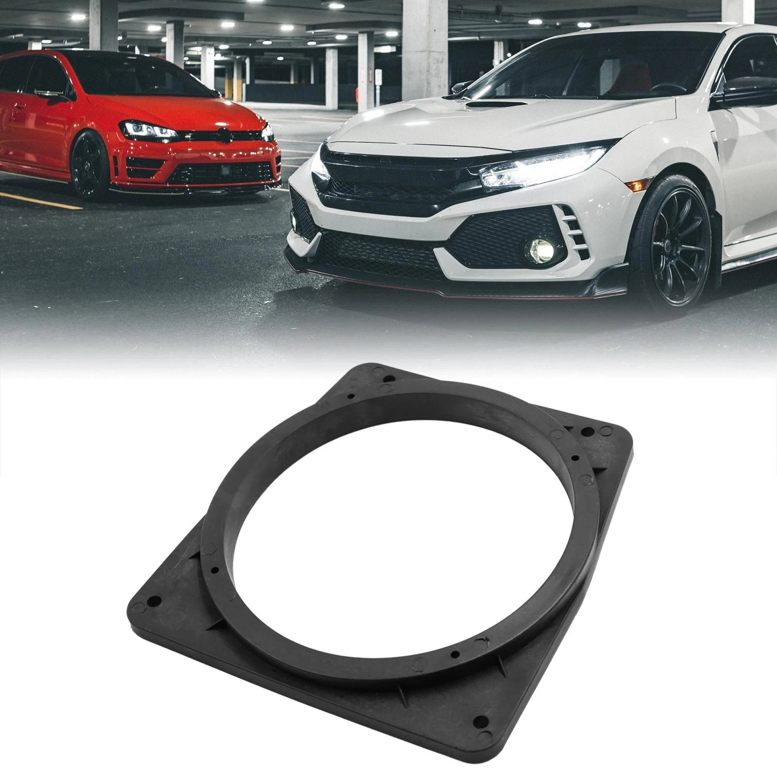 Car Speaker Mounting Spacer Adaptor Ring Set for Mitsubishi 6.5 Inch (2PC) (2005–2018)