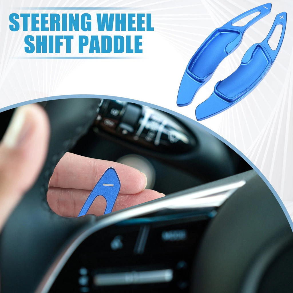 Steering Wheel Shift Paddle Cover for Subaru Legacy 2010–2018 Blue (Set)