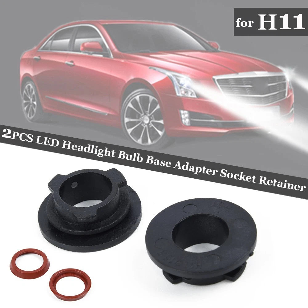 2X H11 LED Bulb Headlight Holder Adaptor for