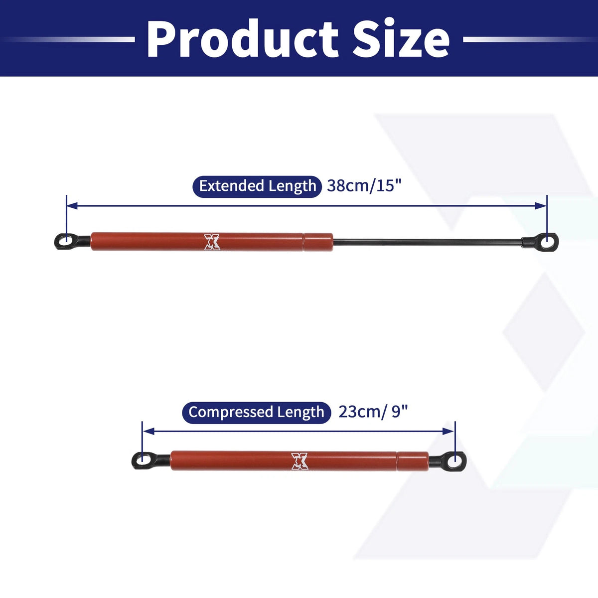 2X 15 Inch Red Lift Supports Struts Shocks Gas Spring for RV Car