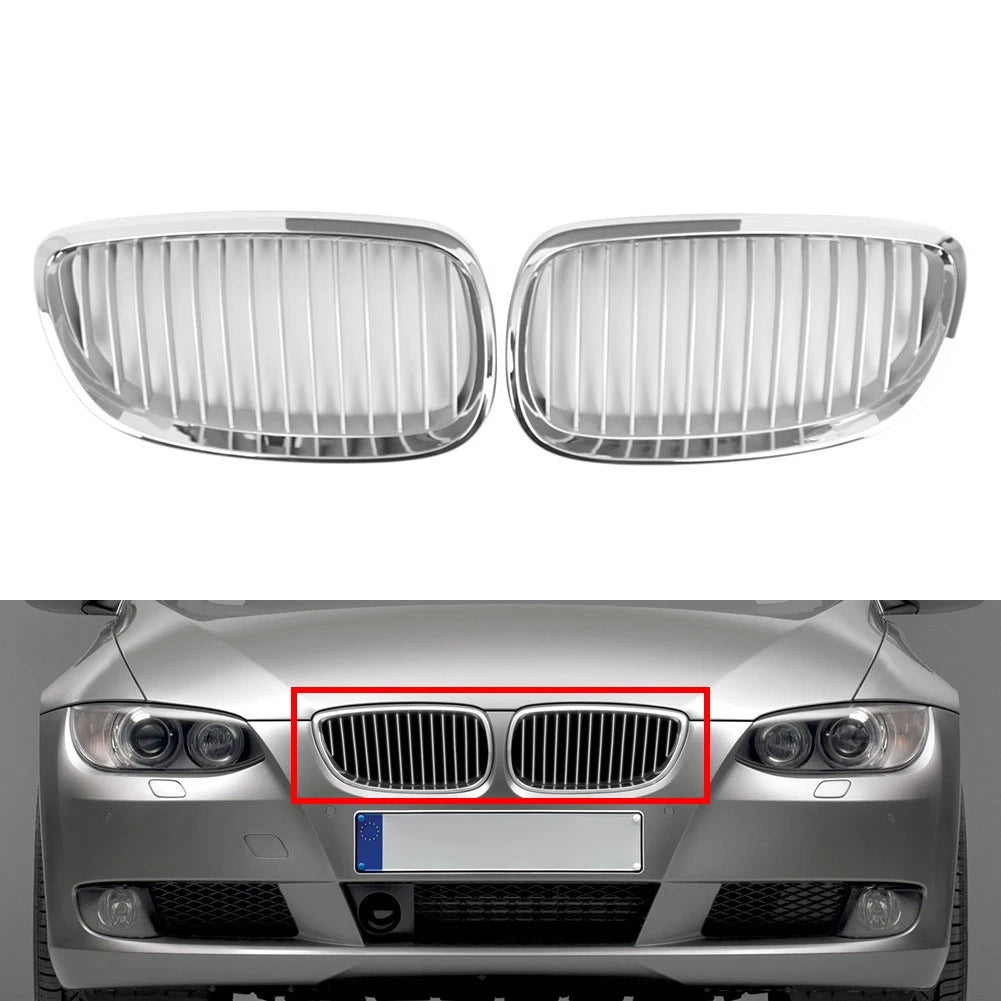 Front Kidney Grille Chrome Frame for BMW 3-Series E92 E93 (2006–2010)