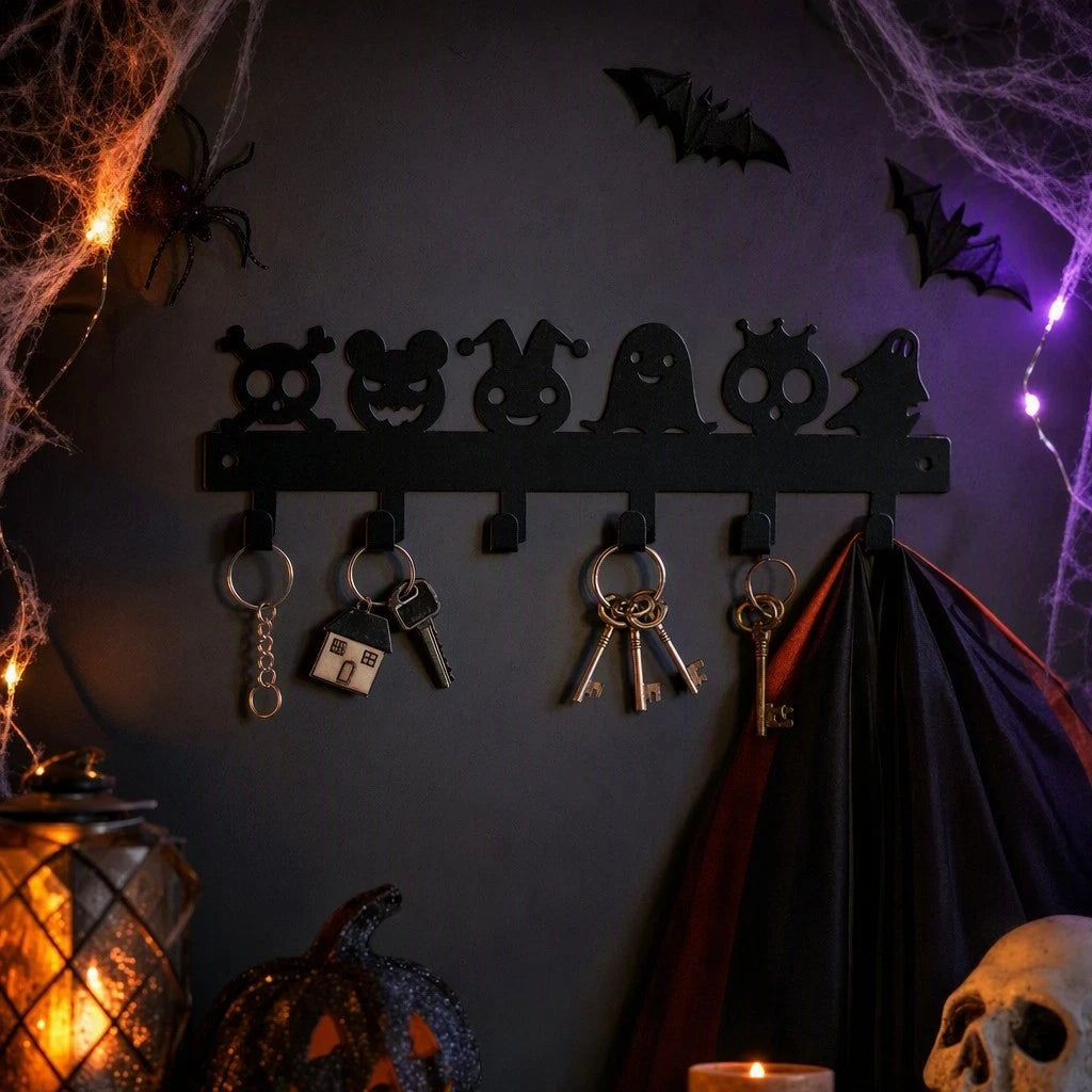Iron Coat Hooks for Entryway Decor (Black, Solid Iron Construction)