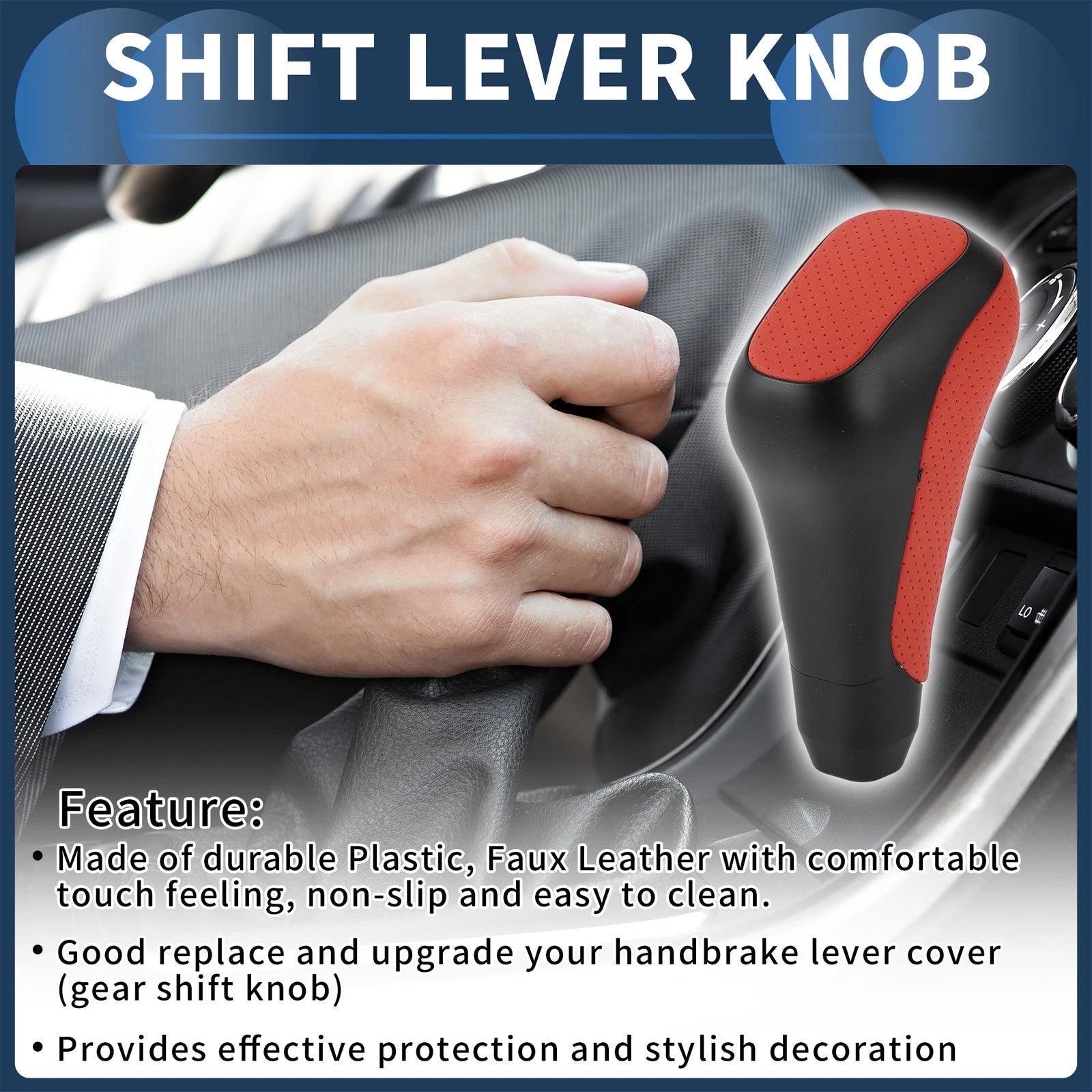 Gear Shift Knob Replacement for Toyota 4Runner (2012–2021) Faux Leather