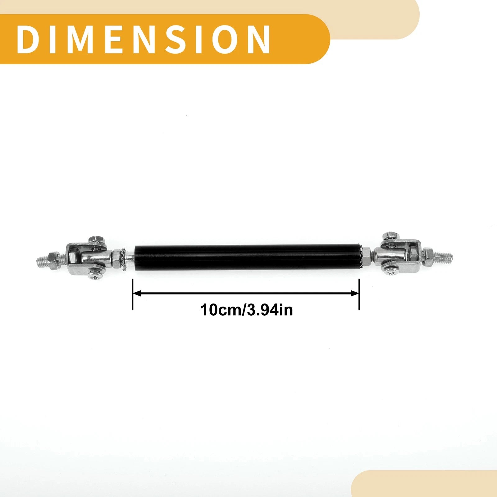 2X Adjustable Front Bumper Lip Splitter Strut Rod Tie for Universal Vehicles