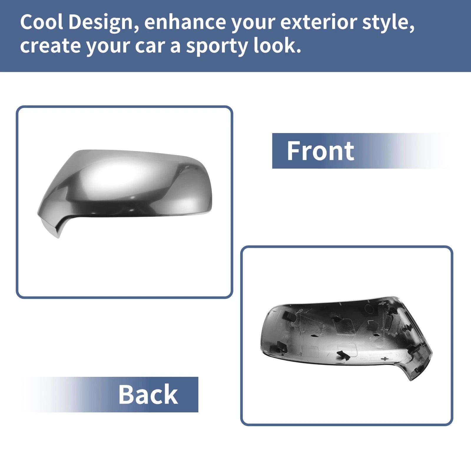 Chrome Mirror Cover Cap for Citroen C3 Picasso (2009–2018)