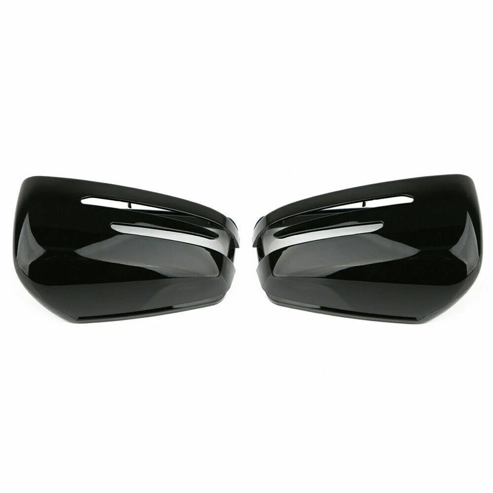 Gloss Black Mirror Cover Cap for Mercedes Benz W204 W212 W176 W246 W117 X156 (2010–2019)