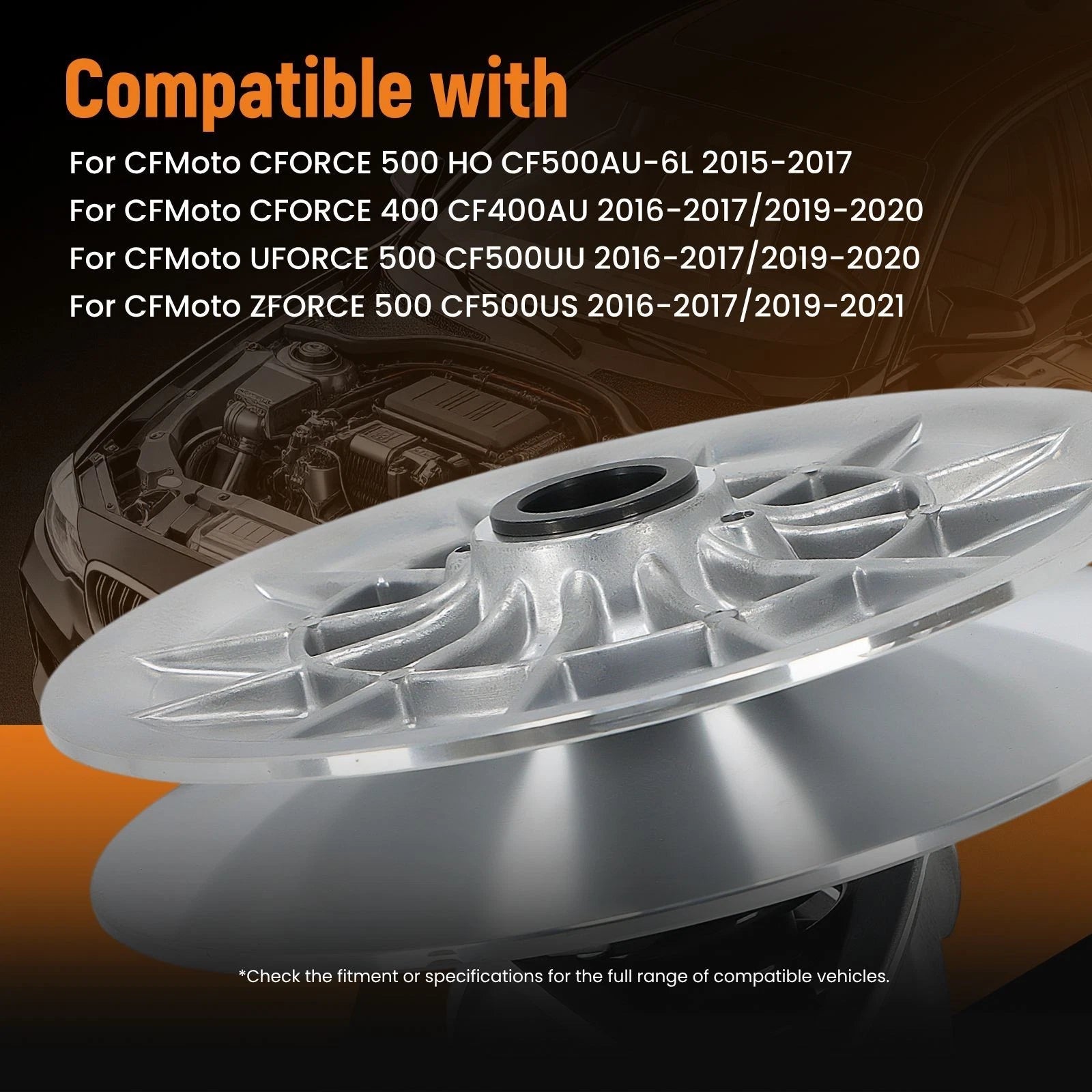 Secondary Driven Clutch for Cfmoto CF500 CF600 CForce UForce ZForce (2015–2023)