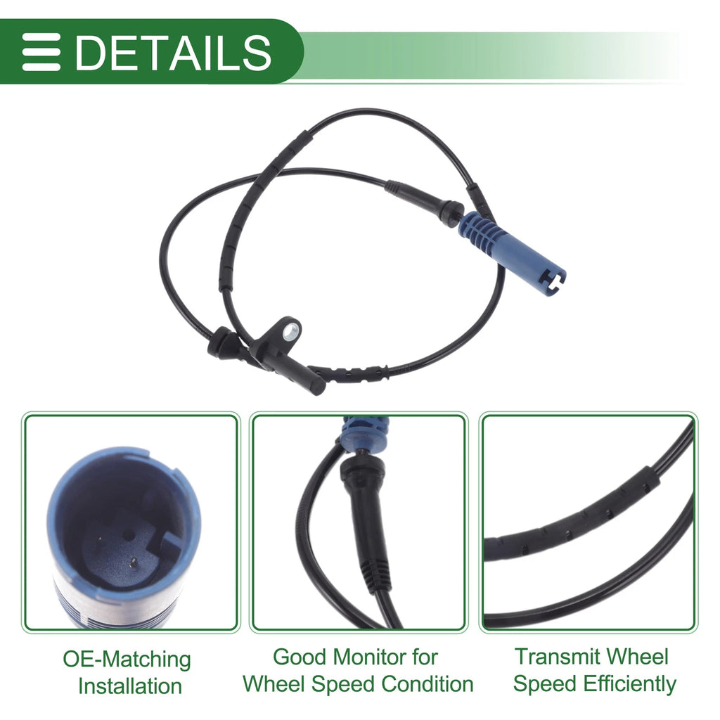 ABS Wheel Speed Sensor No. 34526771701 for BMW 528I (1999–2000) 1 Pc