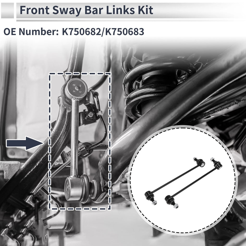 Front Stabilizer Bar Links for Buick Encore (2013–2019) 2 Piece Set