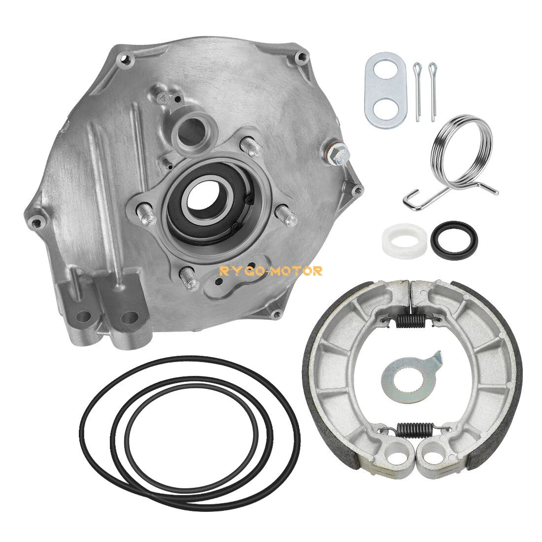 Rear Brake Backing Plate & Shoes Seals Kit for Honda Rancher 420, Foreman 500, 520 (2007–2023)