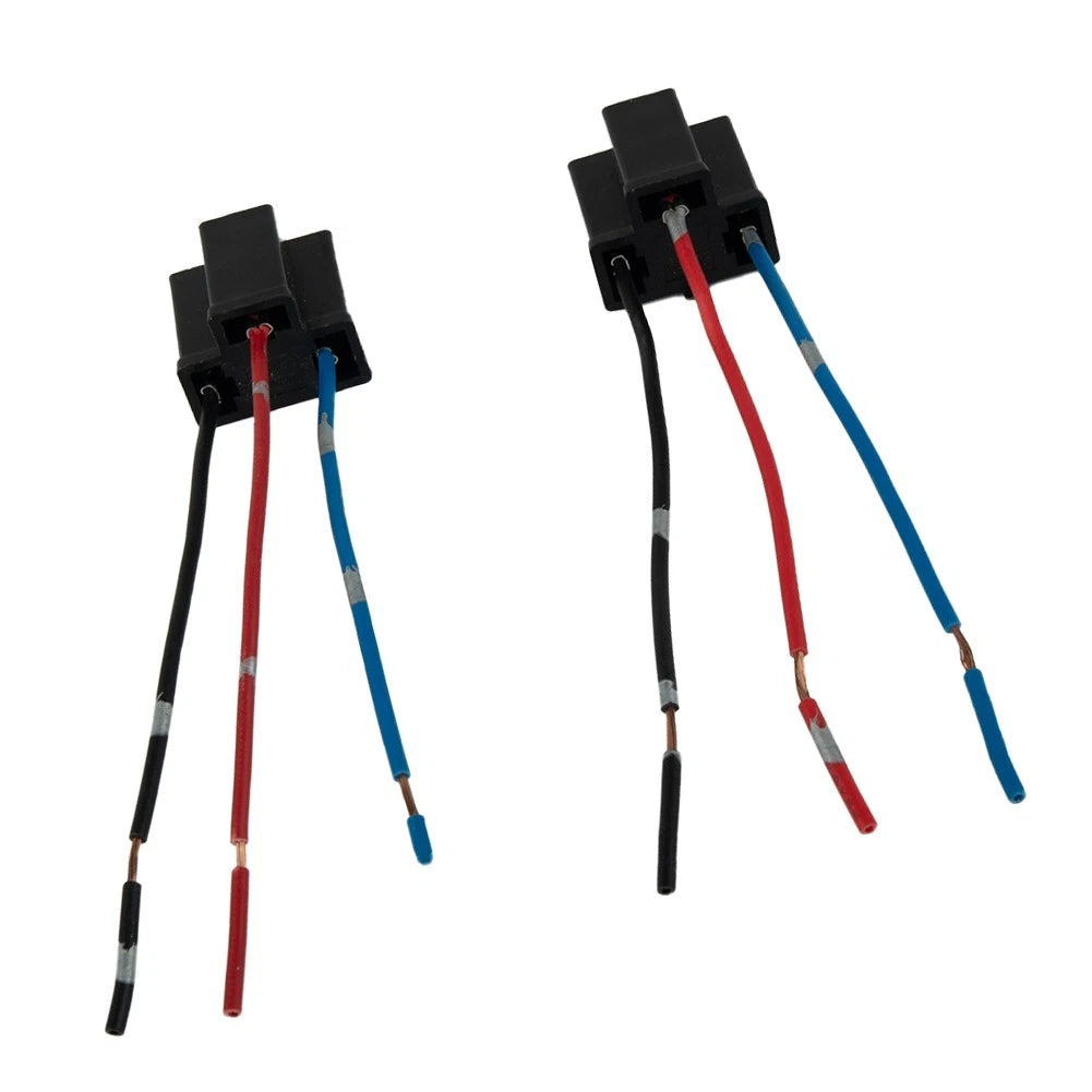 10 Grams Socket for H4 Headlight Replacement (2X 3 Pin Accessories)