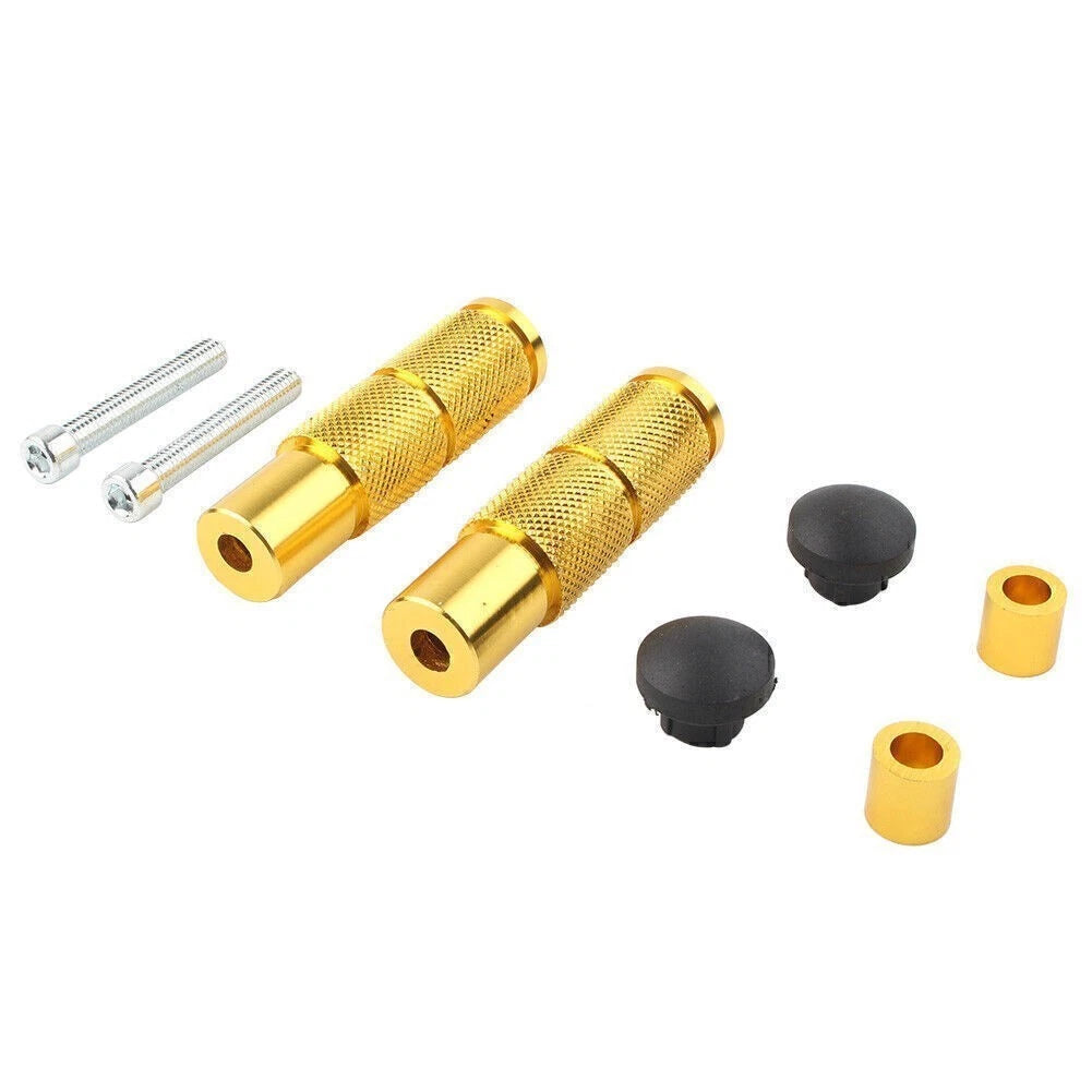 Rear Set Footpegs for Universal Motorcycle (Universal) - Yellow